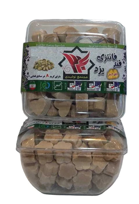 قند فانتزی جعبه کریستالی سنتی یزد 380 گرمی