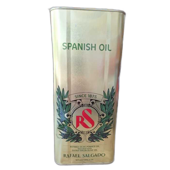 روغن زیتون اسپانیایی اصل برند (RS) حجم 4 لیتری
